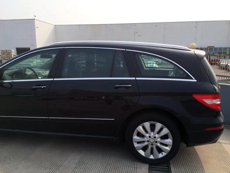 Для Mercedes-Benz R-Class R300 R350 R400 2011- багажник на крышу, рейлинги для багажника, штанги для багажника, верхние стойки, рельсовые коробки из алюминия