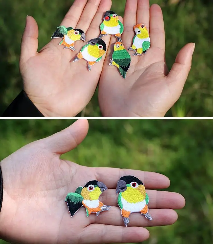 embroidery bird patches for clothes 8