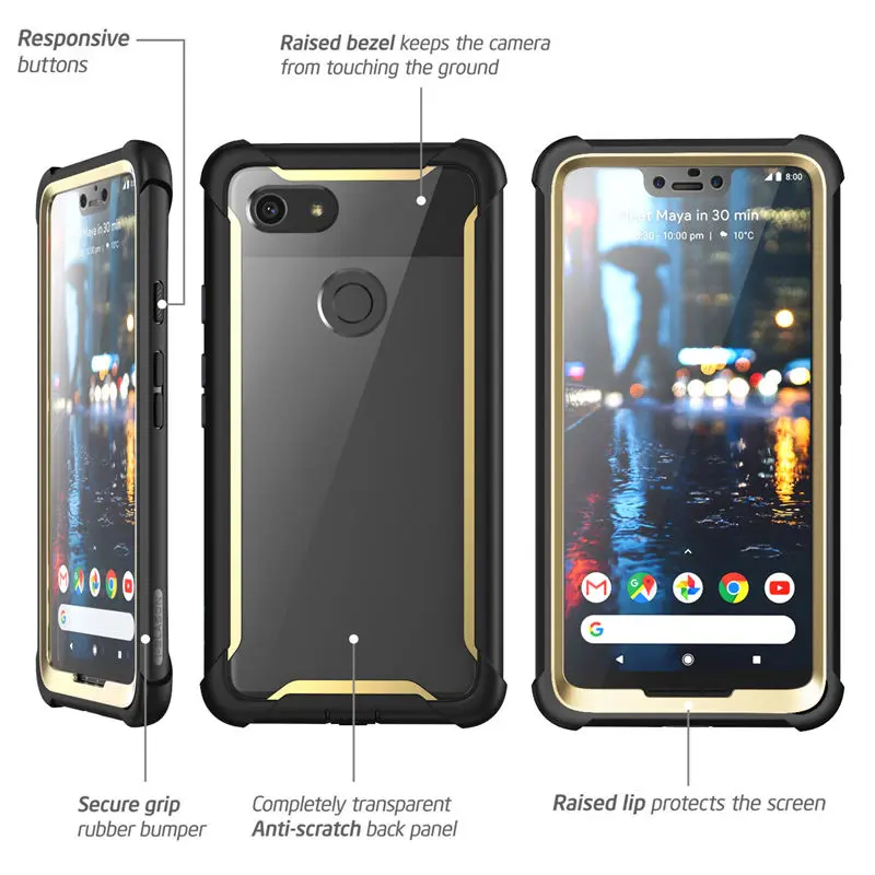 I-BLASON для Google Pixel 3 XL чехол серии Ares полный корпус Прочный Прозрачный бампер чехол со встроенной защитной пленкой для Pixel 3XL