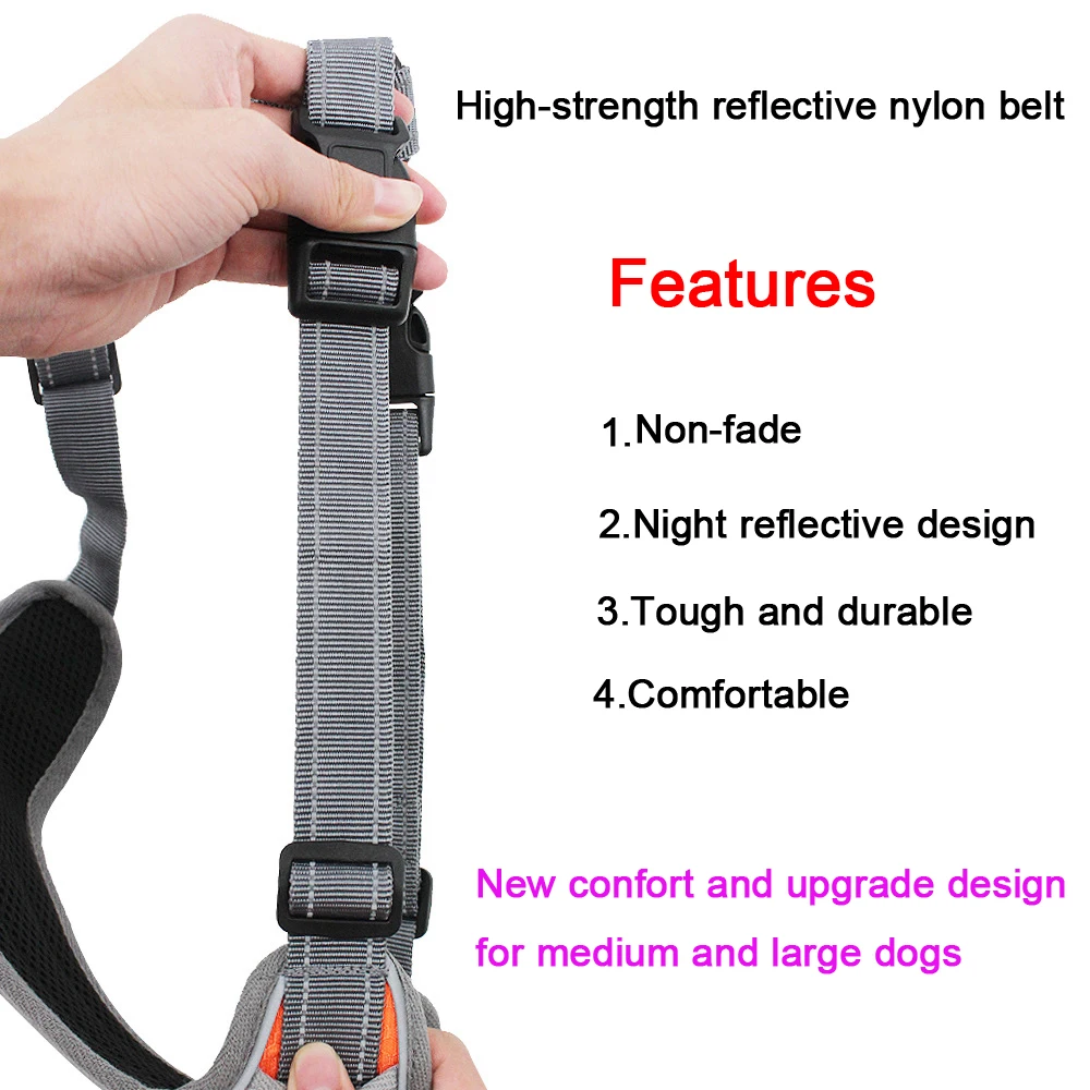 2019 новый большой жилет для собак дышащая без тяги упряжка тренировки