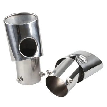 

2x Stainless Steel Exhaust Muffler Tail Pipe Fit For Honda CR-V CRV 2017-2018