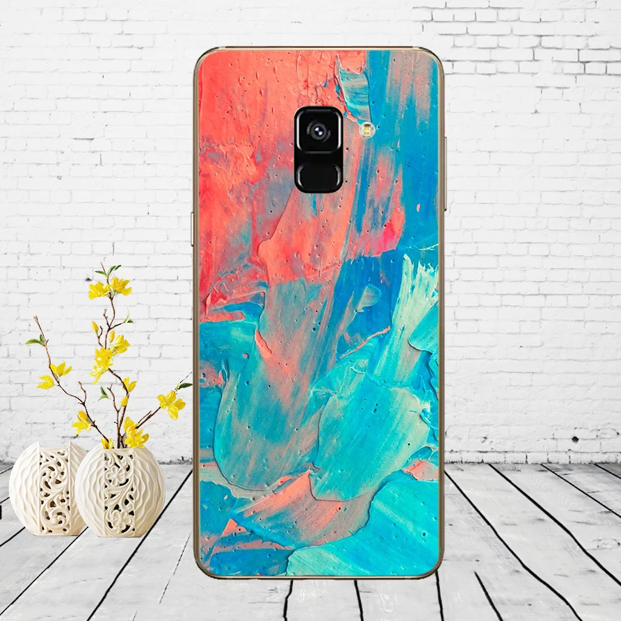 Мягкий ТПУ чехол для телефона для samsung Galaxy A8 A530 A530F силиконовый чехол для samsung A8 плюс A730 A730F Прозрачный чехол для телефона - Цвет: G55