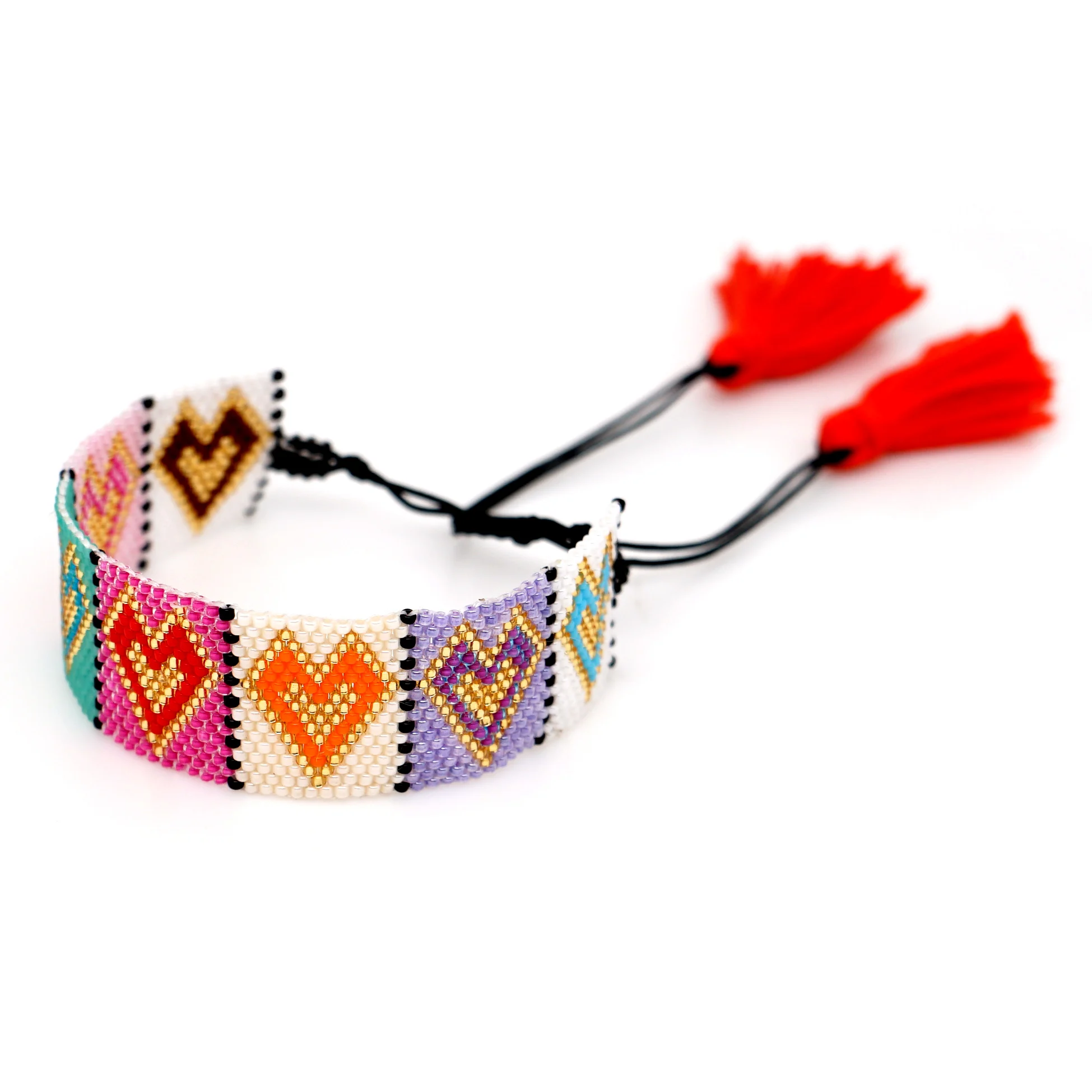 Go2boho богемное сердце браслет MIYUKI Love Pulseras Mujer Moda женские браслеты-манжеты Bileklik украшения для влюбленных подарок для влюбленных