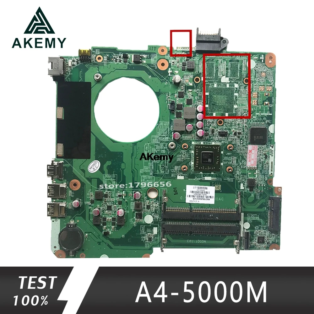 Системная материнская плата для ноутбука 734826-501 734826-001 аккумулятор большой емкости DA0U93MB6D0 для hp павильон TOUCHSMART 15 15-N A4-5000M тестирование