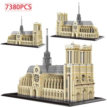 City Mini Diamond – blocs d'architecture du célèbre palais Potala, bricolage, création Notre Dame De Paris, briques De construction, jouet pour enfants, cadeau