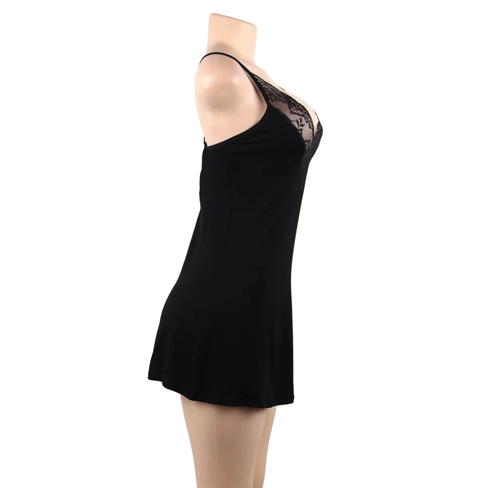 Европа и Америка импортные товары большой размер жира мм сексуальная пижама кружева искушение скольжения ночная рубашка Amazon поставка товаров