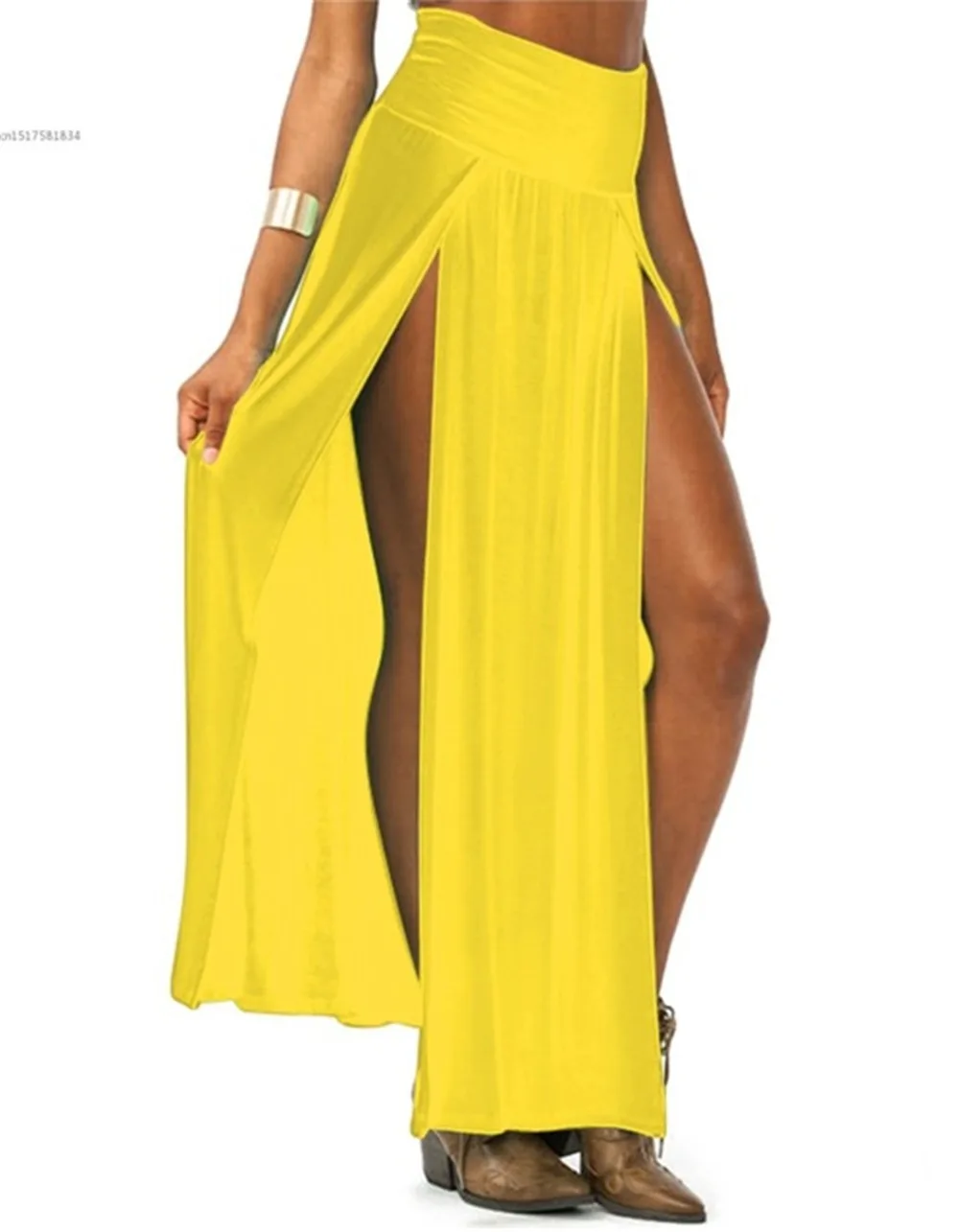2019-New-Arrival-High-Waisted-Sexy-Womens-Double-Slits-Summer-Solid-Long-Maxi-Skirt-Wholesale-51.jpg_640x640 (6)