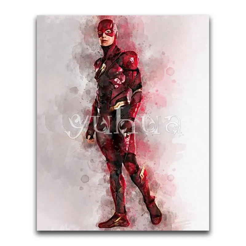 5D бриллиант картина мультфильм DC Marvel супергерой девушка олень Кот полный квадратный алмаз вышивка крестиком Мозаика из круглых бриллиантов - Цвет: 17