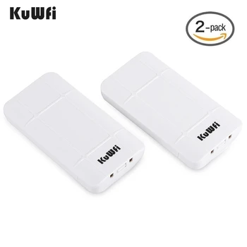 KuWFi-enrutador Wifi de 300Mbps, repetidor inalámbrico de largo alcance de 1KM, enrutador AP, amplificador WiFi de 2,4G, antena Wifi compatible con WDS