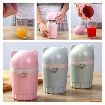 

Portable Juicer Fruit Squeezer for Citrus Orange Lemon Manual Fruit Blender Wheat Straw Press fruit machine Fruit Juicer Cup