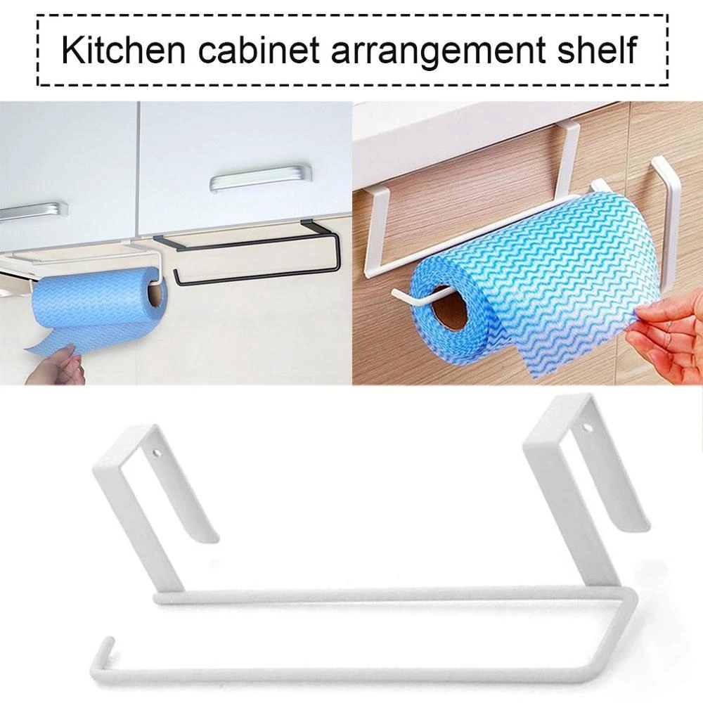 2020 Practical Design Home Kitchen Towel Holder Storage Rack Kitchen Cabinet Cupboard Draining Metal Shelf Hook Organizer Holder Racks Holders Aliexpress