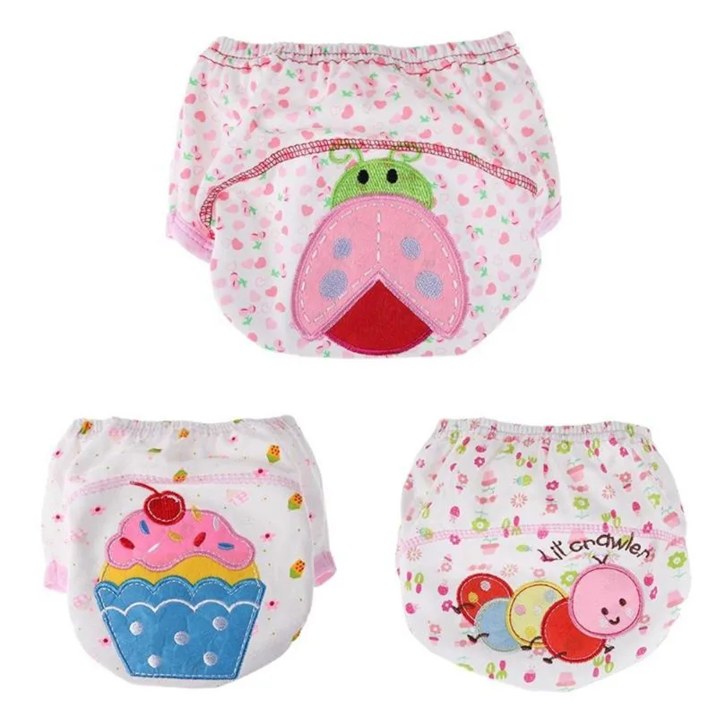 Waterproof Baby Girls Potty Training Pant Infant Underwear Panties Underclothing Leak-proof Diapers Reusable Nappies 7pcs/lot