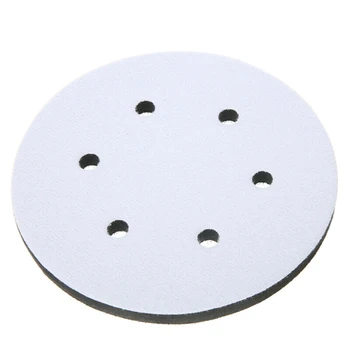 

Black Sponge 2 Pcs/set Interface Cushion Pad 6 Hole Hook And Loop Sanding Disc