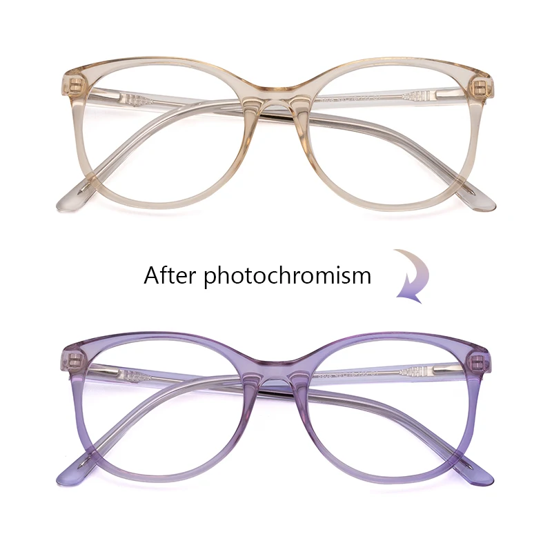 Круглые очки женские очки оправа прозрачный компьютер анти синий светильник оптические очки близорукость мода#5808 - Цвет оправы: C1