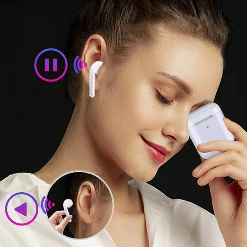 Беспроводные наушники i80 tws 1:1 размер Bluetooth наушники-вкладыши датчик музыки подарочные наушники для samsung Not i12 i30 i100 i200 i500TWS