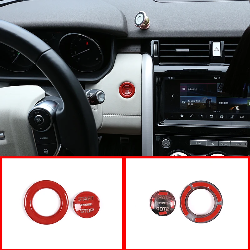 4 цвета ABS кнопка запуска двигателя для Land Rover Discovery Sport LR5 Range Rover Sport Vogue Evoque 17-19 аксессуар