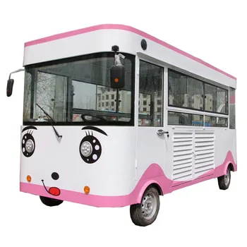 

New Street 3.2M Length Food Vending Cart Electric Vintage Truck Mobile Snack Trailer Sale with Different Color for Choice