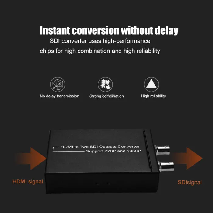 Цифровой HDMI до 2 SDI выходов конвертер Поддержка 720P 1080P конвертеры EM88