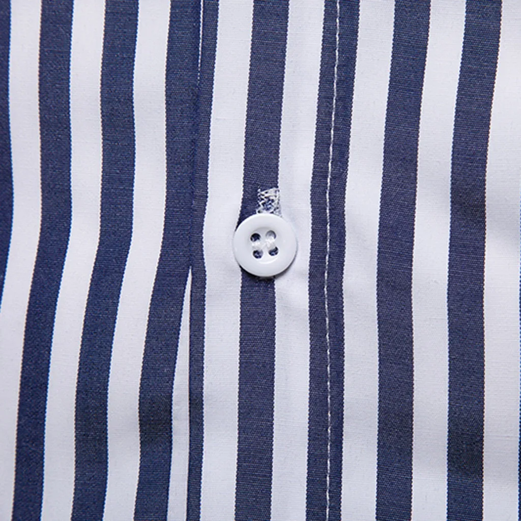 Camisa Masculina, тонкая модная мужская рубашка,, длинный рукав, рисунок в полоску, большой размер, повседневный Топ, блузка, рубашки, camisa masculina
