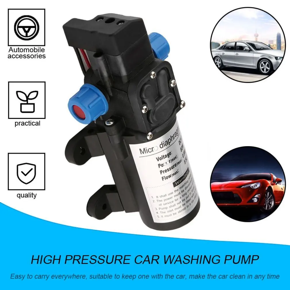 

Portable DC12V 80W High Pressure Electric Water Pump Garden Pool Pump Upgrade Trigger Sprayer For Watering Car Washing