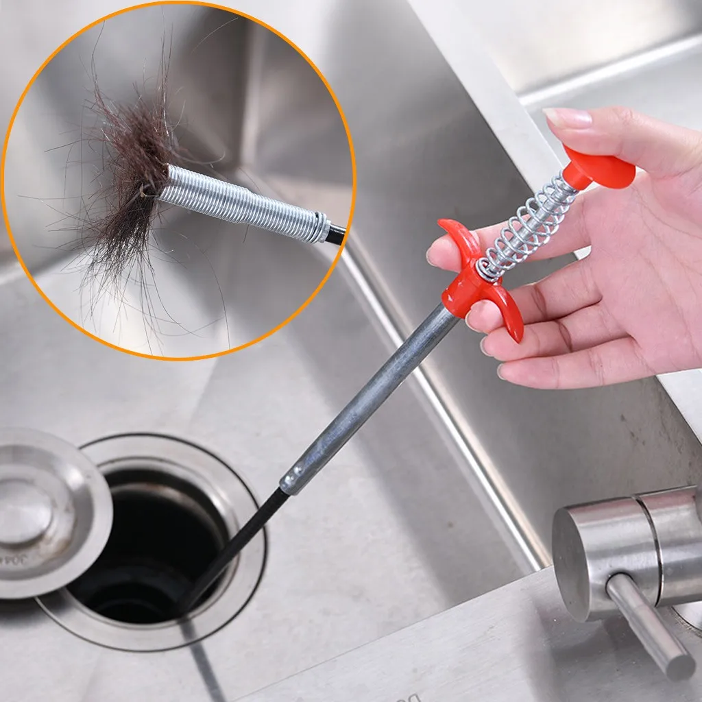 1pc Multifunctional Cleaning Claw, Flexible Drain Unclog Grabber Cleaning  Tool Sink Hair Remover