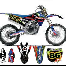 Мотокросс полный набор графические стикеры наклейки для Yamaha YZF250 YZF 250 250 YZ 250F 250YZF 14-17 18