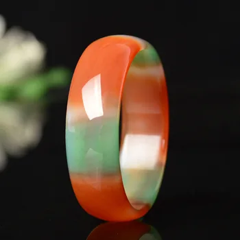 

Natural Agate Jade Children's Color Bracelet Bangle Charm Jewellery Fashion Accessories Hand-Carved Man Woman Luck Gifts Amulet