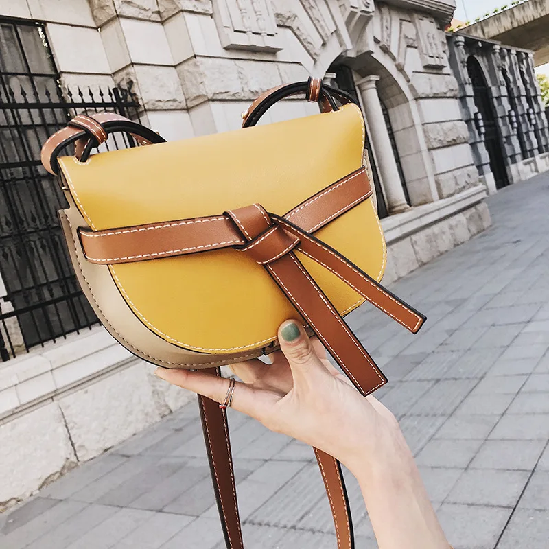 

2019 new JIULIN high-quality shoulder Korean version of Joker slung simple fashion saddle bag women handbag