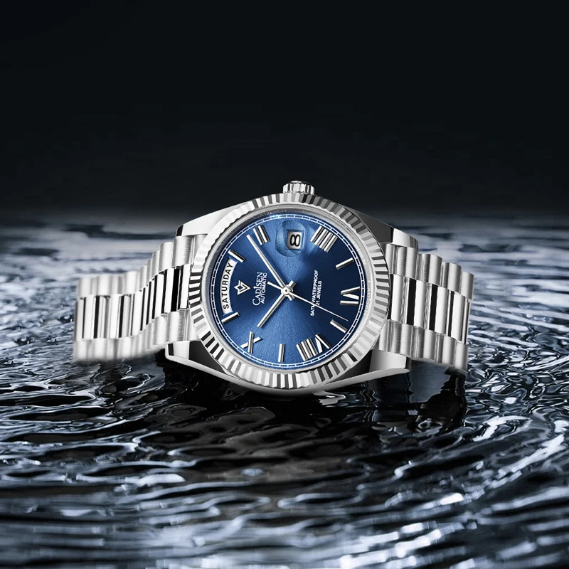 CADISEN Automatic Watch Men Sport Top Brand luxury Mechanical WristWatch Mens 2021 Stainless Steel Waterproof MIYOTA 8285 Clock
