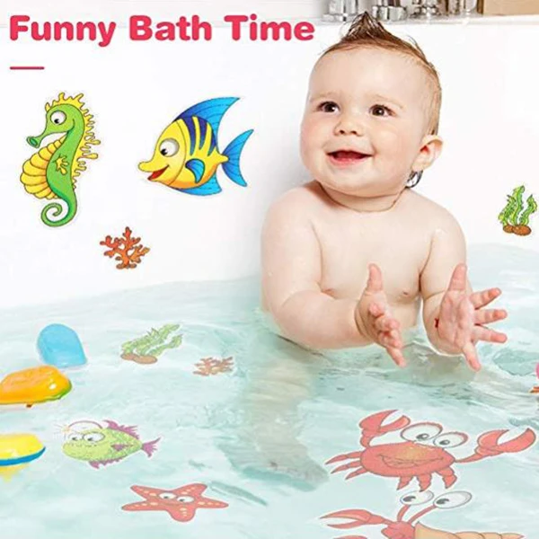 10pcs Cartoon Animal Bathtub Anti-slip Mat Baby PVC Bath Mat Tub Safety  Bathroom Stickers Bath Protect Products For Kids - AliExpress