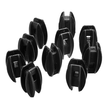 

10pcs/set Black/Blue Electric Fence Wire High Strain Post Insulator Square Tube Terminal Rod Insulators Electronic Fence Fitting