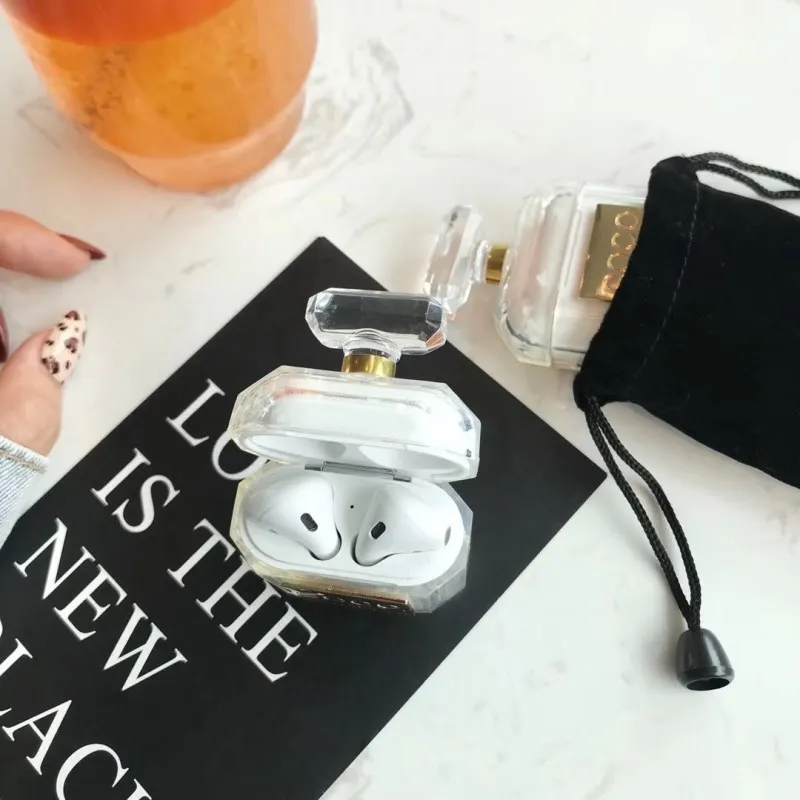 Флакон духов для Apple AirPods защитный чехол беспроводной Bluetooth футляр для наушников ударопрочный женский креативный японский K