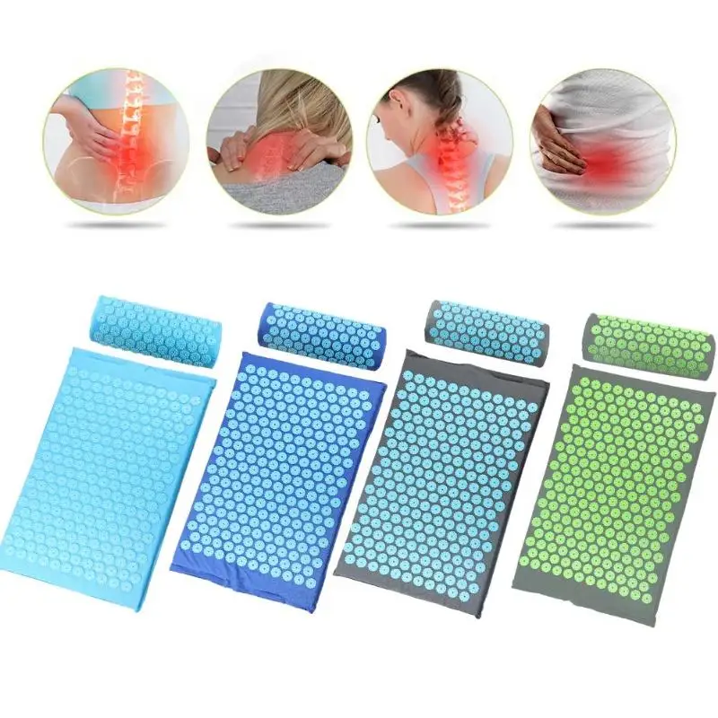

Home Massager Cushion Acupuncture Sets Relieve Stress Back Pain Acupressure Mat/Pillow Massage Mat Home Texiles