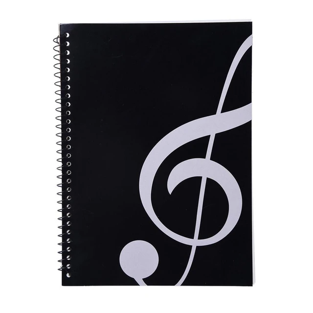 Cahier de musique à spirale, cahier d'exercice, cahier de la portée du  personnel, papier manuscrit, Liberty, 50 feuilles - AliExpress
