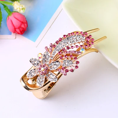 style 7 Pink Для женщин волос аксессуары и клипсы для волос для девочек лист Форма разных Стиль для женщин Зажимы Головные Уборы Заколка для волос, заколки для волос, украшение для волос - Цвет: style 7 Pink