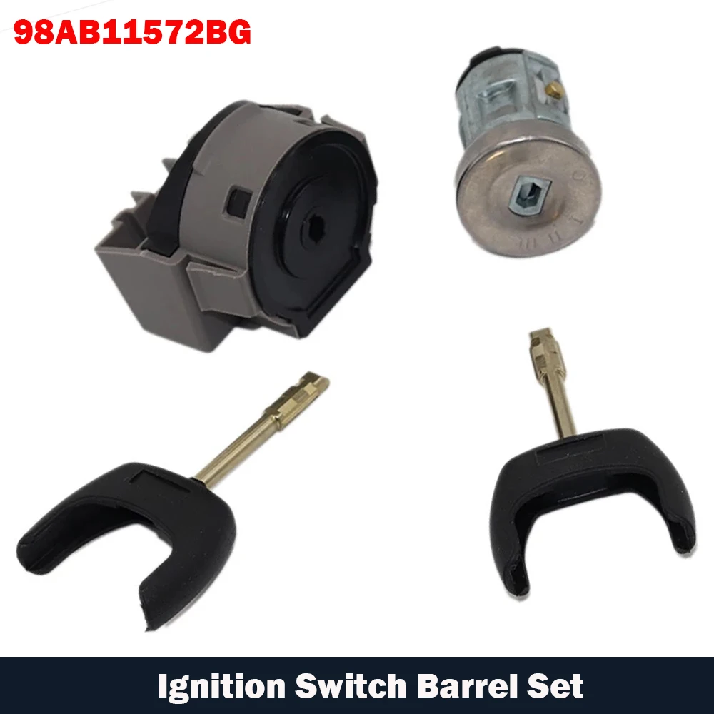 Ignition Switch Barrel Set With 2 Keys For Ford Transit Mk7 S C B max