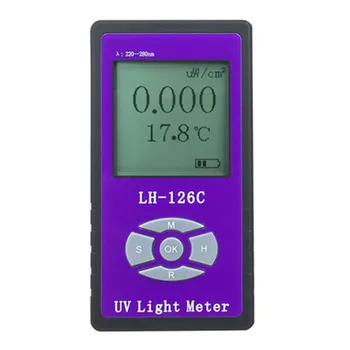 

UV Power Meter Light Irradiance Tester UVC Radiometer Irradiometer Special for Hospital UV germicidal lamp