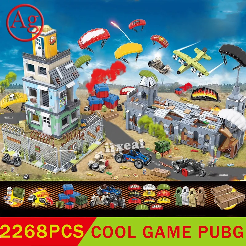 Крутая игра Battleground косплей конструктор шлем MOC Броня самолет Пан Кирпичи Игрушки