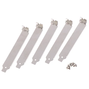 

5pc Low or High Profile Bracket Adapter HDMI DVI DP VGA baffle Port For Half Height Full-Height Graphic Video Card Set