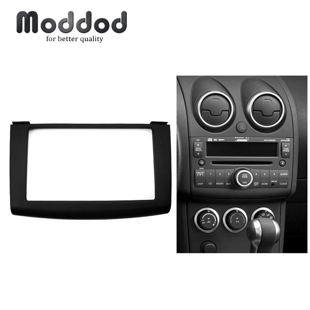 

Double Din Facia Radio for NISSAN Rogue 2007+ Dashboard CD DVD Stereo Panel Dash Install Trim Fascia Kit Face Surround Frame