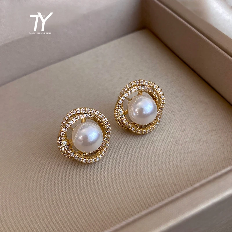 Good Deal Pearl-Earrings Unusual Geometric Fashion Jewelry Luxury-Accessories Woman for Exquisite JlwjeBEnLNN