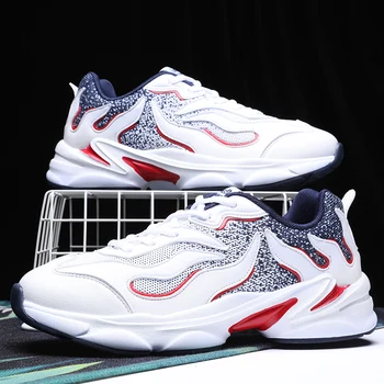 

2020 New Men's Sports Shoes Youth Men's Breathable Sports Shoes Road Running Shoes Men's Coach Tennis Sports Shoes