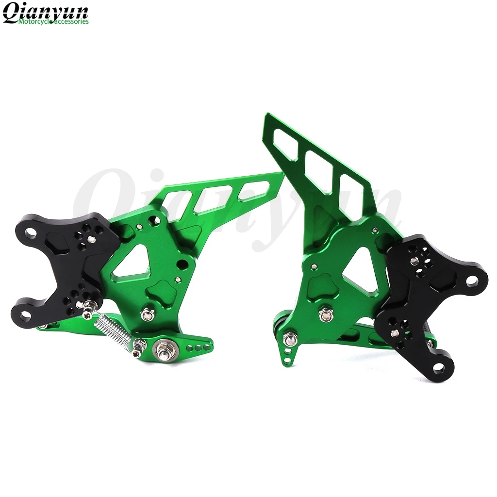 Для Kawasaki z900 мотоцикл CNC алюминиевая подставка для ног задние наборы регулируемые Задние подножки Мото Аксессуары подножки