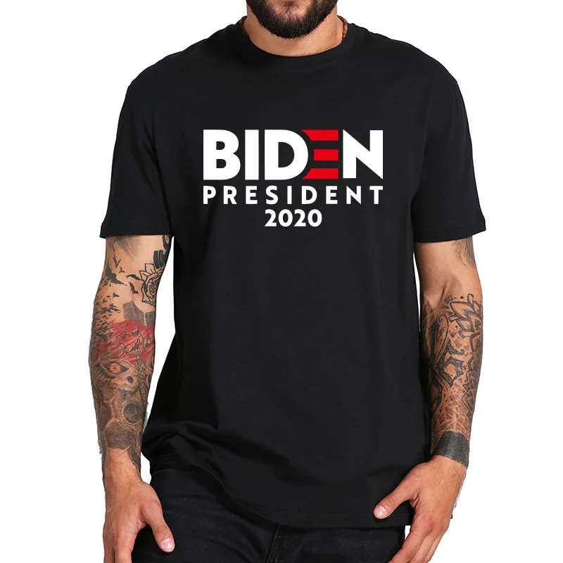 Футболка с надписью Biden For President 2020 футболка Vote for Joe 100% хлопок топы премиум-класса |