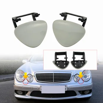 

Pair of Car Front bumper Headlight Washer Cover Caps Left Right 2118800705 2118800805 For Mer cedes-Benz W211 2002-2009