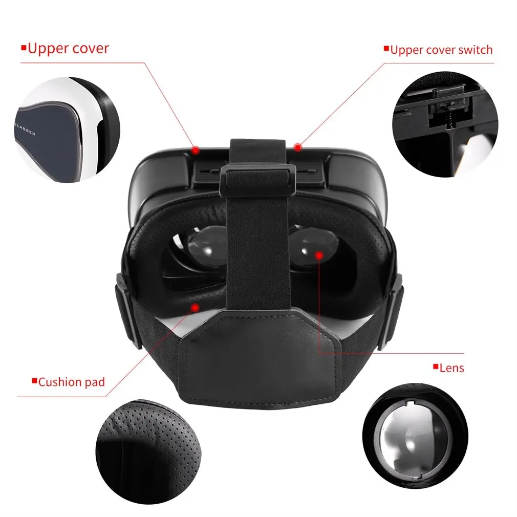 Портативный VRD3 Очки виртуальной реальности шлем мой VR коробка Реалистичные 3D очки гарнитура картон для большинства смартфонов