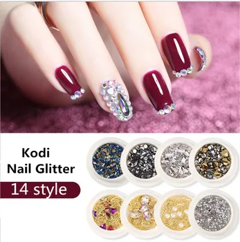 

KZS008 14 style Nail Art Decorations rivet Crystal Rhinestones Hollow Star Moon Shape Nails Studs Rivet Beads Nail Accessorie
