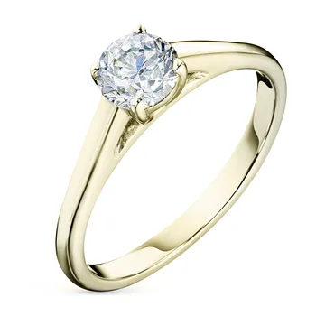 

Yellow gold ring with a diamond e0301kts05110900