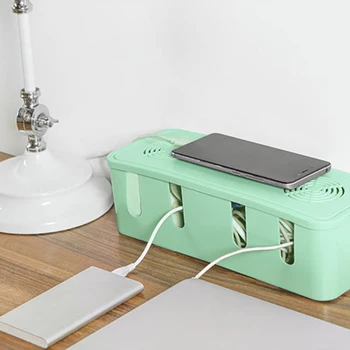 

Latest Cable Storage Box Wire Management Socket Tidy Organizer Safety Home Container Cable Management Case хранение проводов