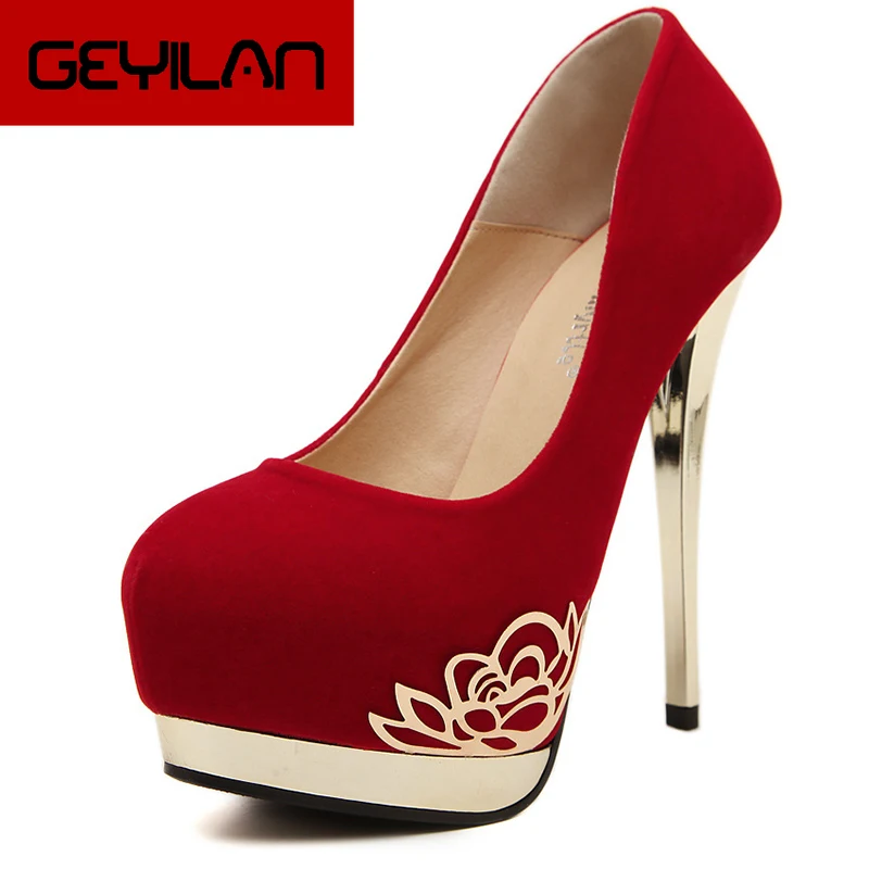 

CHUQING 2019 Fashion Ladies High Heel Waterproof Platform Banquet High Heel Women's Shoes